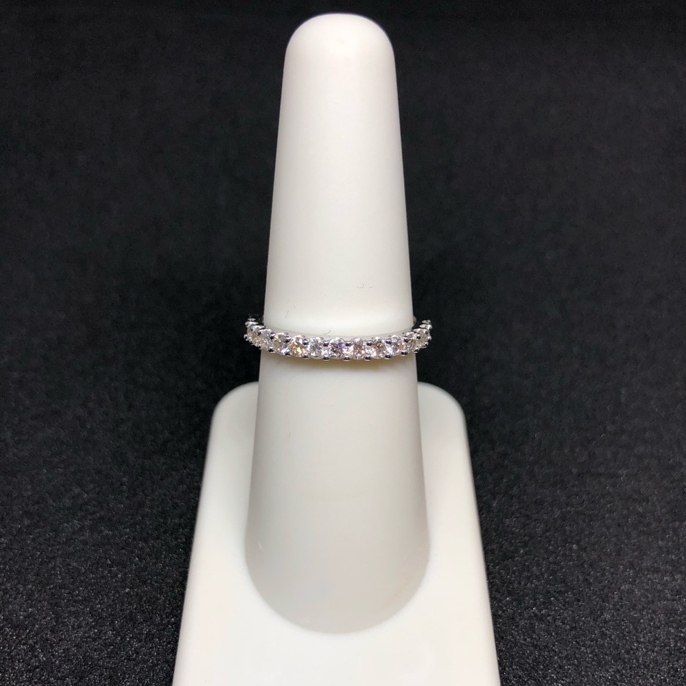 🆕 (SOLD) Diamond Wedding Ring 14K White Gold Band